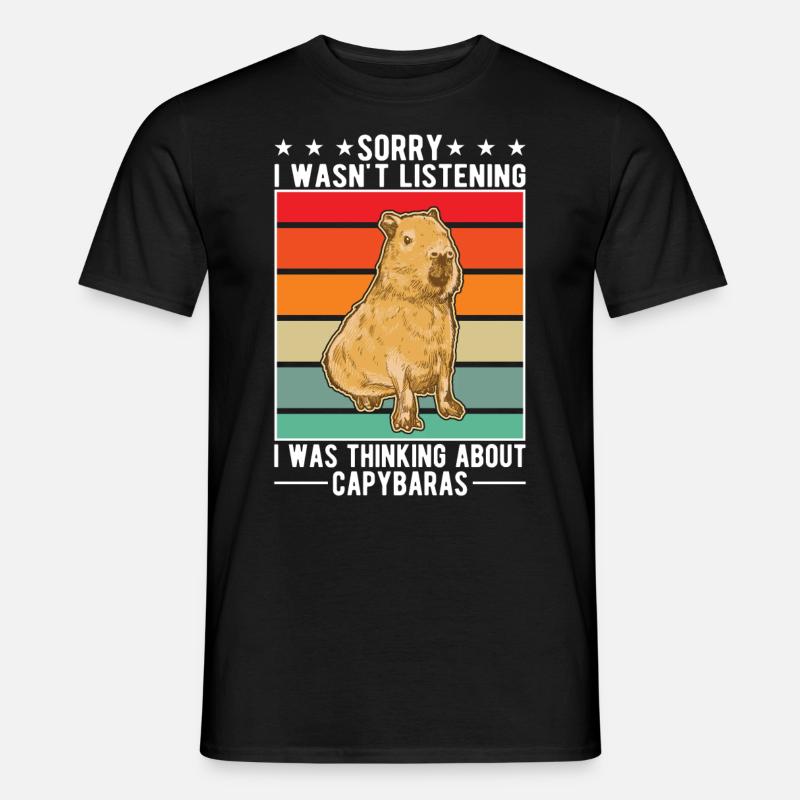 Capybara Cadeau Capibara capybara - T-shirt homme - noir