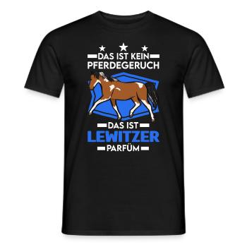 Lewitzer Parfüm Lewitzer Pferd Geruch - Männer T-Shirt - Schwarz - Vorne - AI Model Male 178 light (178cm)