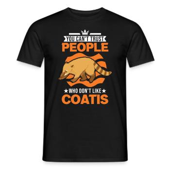 Coati Gift Coati Proboscis - Men's T-Shirt - black - Front - AI Model Male 178 light (178cm)