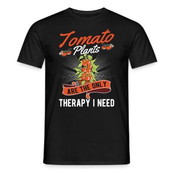 Tomate Thérapie Tomate Cultivateur de tomates - T-shirt homme - noir - Devant - AI Model Male 178 light (178cm)