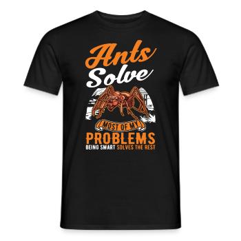 Ameisen Ameisenfarm Ameisenhaufen Feuerameisen - Männer T-Shirt - Schwarz - Vorne - AI Model Male 178 light (178cm)
