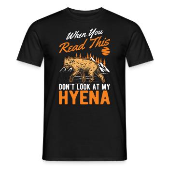Hyäne Geschenk Erdwolf Hyena - Männer T-Shirt - Schwarz - Vorne - AI Model Male 178 light (178cm)