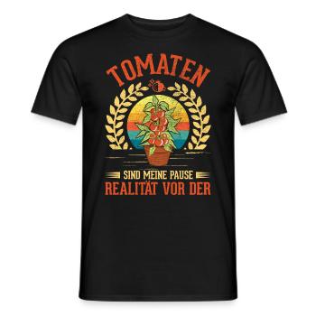 Tomaten Tomatenzüchter Paradeiser - Männer T-Shirt - Schwarz - Vorne - AI Model Male 178 light (178cm)