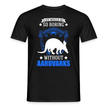 Aardvark Cadeau Aardvark - T-shirt homme - noir - Devant - AI Model Male 178 light (178cm)