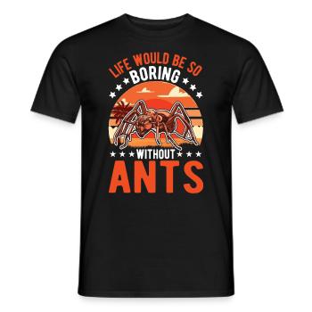 Ants Ant Farm Antshills Fire ants - Men's T-Shirt - black - Front - AI Model Male 178 light (178cm)