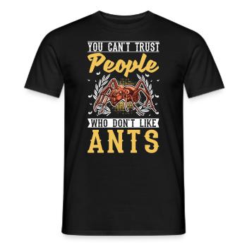 Ameisen Ameisenfarm Ameisenhaufen Feuerameisen - Männer T-Shirt - Schwarz - Vorne - AI Model Male 178 light (178cm)