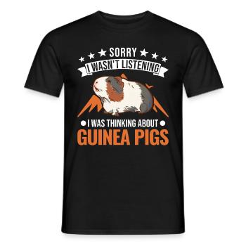 Guinea Pig Gift Guinea Pig - Men's T-Shirt - black - Front - AI Model Male 178 light (178cm)