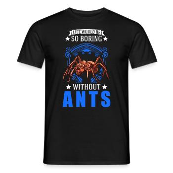 Ameisen Ameisenfarm Ameisenhaufen Feuerameisen - Männer T-Shirt - Schwarz - Vorne - AI Model Male 178 light (178cm)