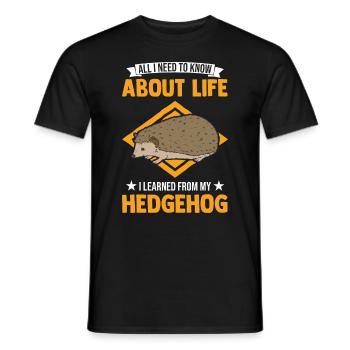 Igel Geschenk Stacheligel - Männer T-Shirt - Schwarz - Vorne - AI Model Male 178 light (178cm)