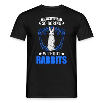 Lapin Cadeau Lapin Lapin Lapin - T-shirt homme - noir - Devant - AI Model Male 178 light (178cm)