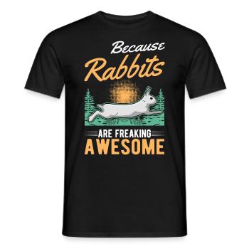 Lapin Cadeau Lapin Lapin Lapin - T-shirt homme - noir - Devant - AI Model Male 178 light (178cm)