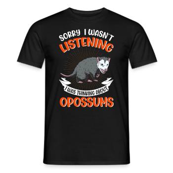 Opossum Cadeau Marsupial Opossum - T-shirt homme - noir - Devant - AI Model Male 178 light (178cm)