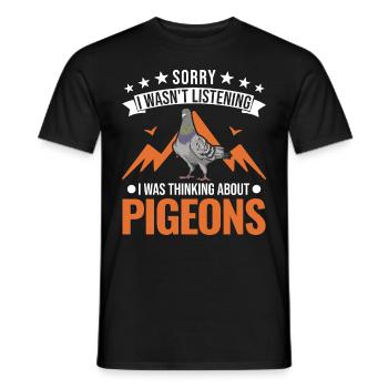 Pigeon Cadeau Pigeon Fancier City Pigeon Pigeonnier Pigeon Transporteur Pigeon - T-shirt homme - noir - Devant - AI Model Male 178 light (178cm)