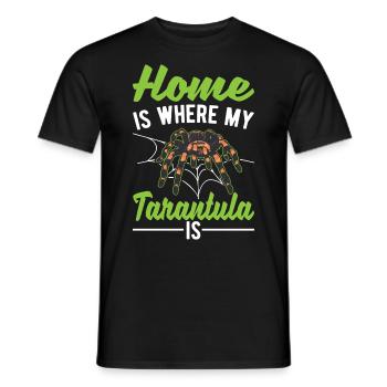 Zuhause ist wo meine Tarantel ist - Männer T-Shirt - Schwarz - Vorne - AI Model Male 178 light (178cm)