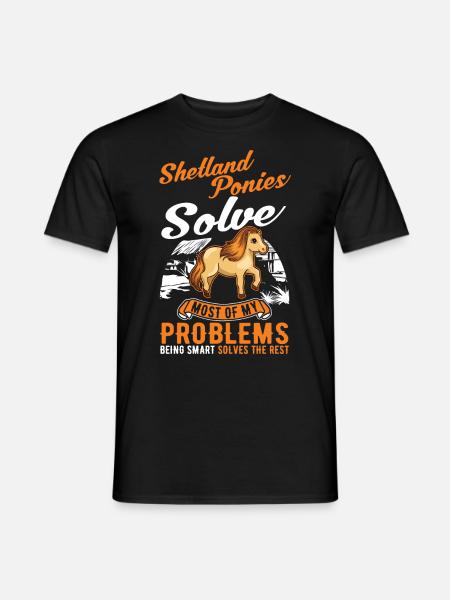 Shetland Pony Gift Shetty - Men's T-Shirt - black