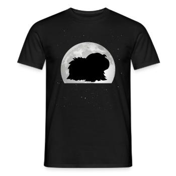 Cochon d’Inde Lune Cochon d’Inde Cochon d’Inde - T-shirt homme - noir - Devant - AI Model Male 178 light (178cm)