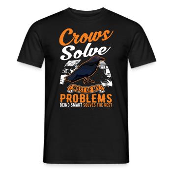 Crow Raven Crow Crow Husbandry Crow Breeder - Men's T-Shirt - black - Front - AI Model Male 178 light (178cm)