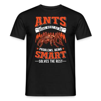 Ameisen Ameisenfarm Ameisenhaufen Feuerameisen - Männer T-Shirt - Schwarz - Vorne - AI Model Male 178 light (178cm)