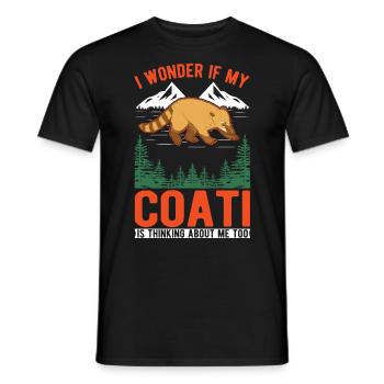 Coati Cadeau Coati Proboscis - T-shirt homme - noir - Devant - AI Model Male 178 light (178cm)