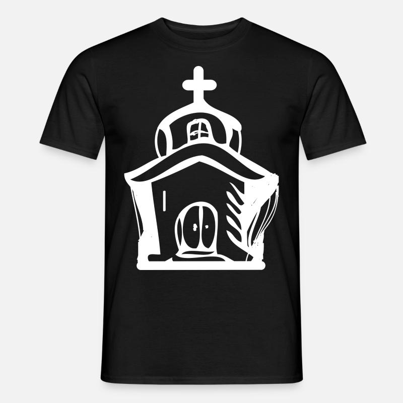 Kirche - Männer T-Shirt - Schwarz