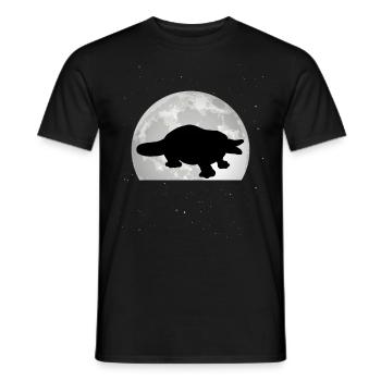 Schnabeltier Mond - Männer T-Shirt - Schwarz - Vorne - AI Model Male 178 light (178cm)