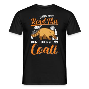 Coati Cadeau Proboscis Coati - T-shirt homme - noir - Devant - AI Model Male 178 light (178cm)