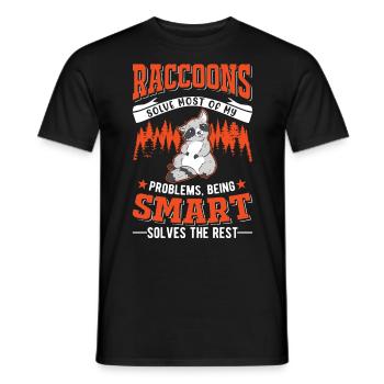 Raton laveur cadeau raton laveur - T-shirt homme - noir - Devant - AI Model Male 178 light (178cm)