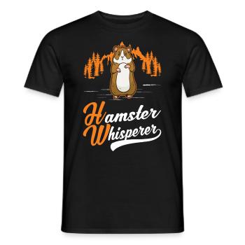 Hamster Chuchoteur Hamster doré Hamster - T-shirt homme - noir - Devant - AI Model Male 178 light (178cm)