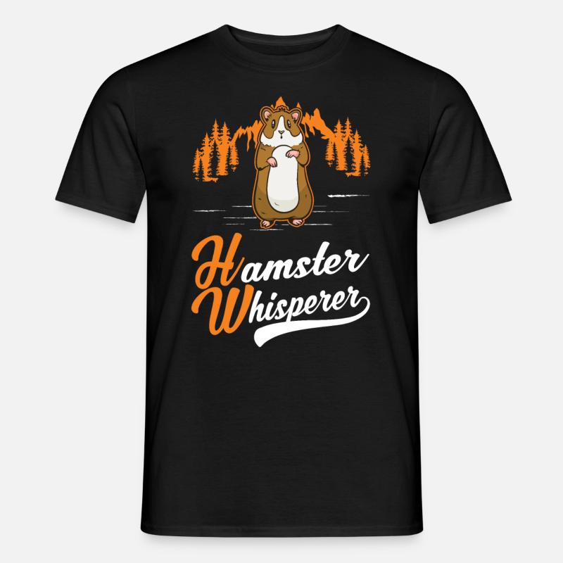 Hamster Flüsterer Goldhamster Hamster - Männer T-Shirt - Schwarz