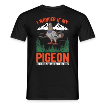 Pigeon Cadeau Pigeon Fancier City Pigeon Pigeonnier Pigeon Transporteur Pigeon - T-shirt homme - noir - Devant - AI Model Male 178 light (178cm)