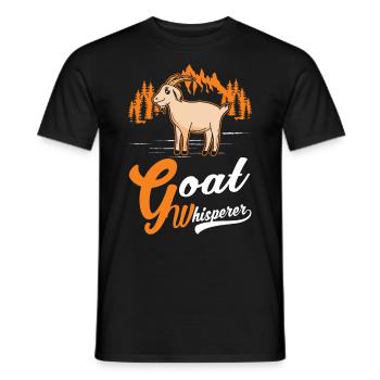 Goats Whisperer Goat Host Goat - Men's T-Shirt - black - Front - AI Model Male 178 light (178cm)