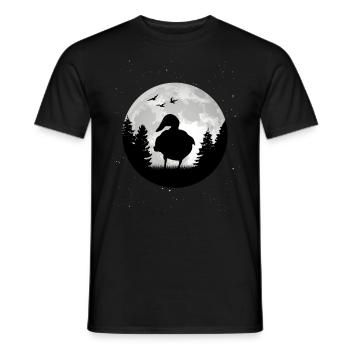Ducks Moon Duck Breeder Duck Lover - Men's T-Shirt - black - Front - AI Model Male 178 light (178cm)