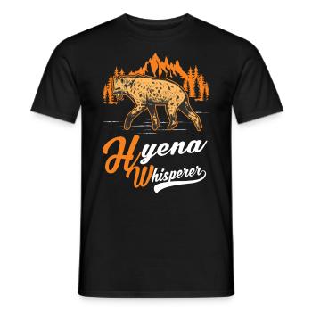Hyänen Flüsterer Erdwolf Hyena - Männer T-Shirt - Schwarz - Vorne - AI Model Male 178 light (178cm)