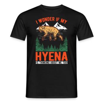 Hyäne Geschenk Erdwolf Hyena - Männer T-Shirt - Schwarz - Vorne - AI Model Male 178 light (178cm)
