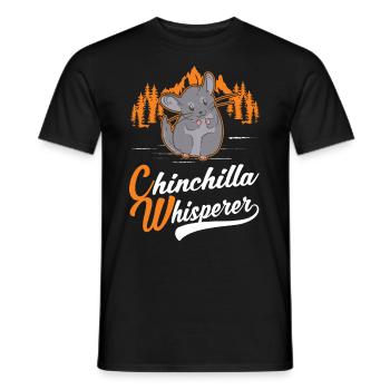 Chinchilla Flüsterer Chinchilla Whisperer - Männer T-Shirt - Schwarz - Vorne - AI Model Male 178 light (178cm)