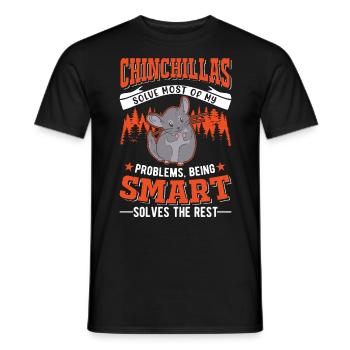 Chinchilla Gift Woolly Short-tailed Chinchilla - Men's T-Shirt - black - Front - AI Model Male 178 light (178cm)
