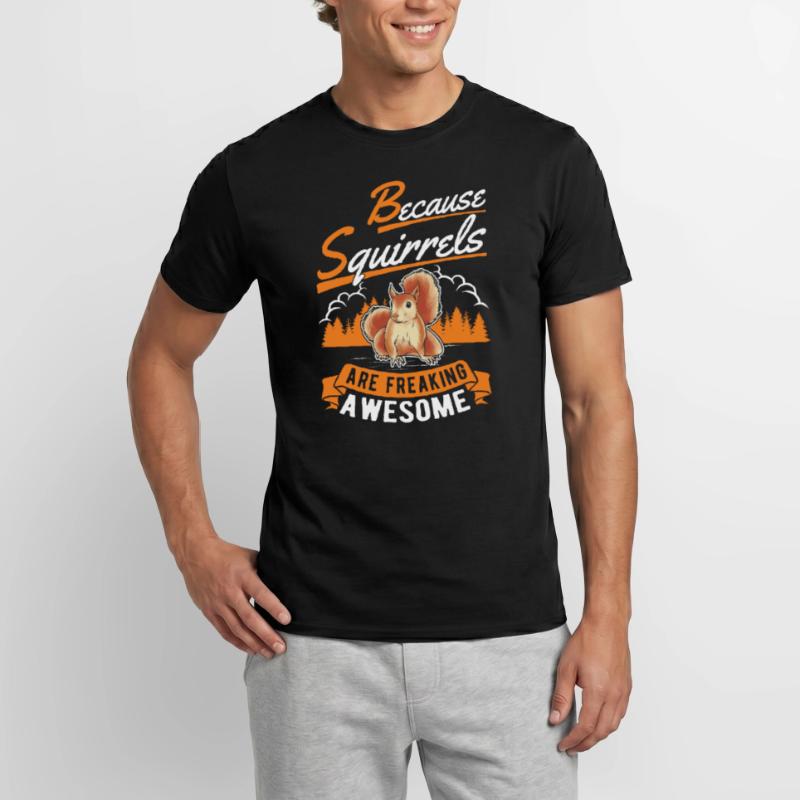 Squirrel Gift Squirrel Grey Squirrel Men’s T-shirt