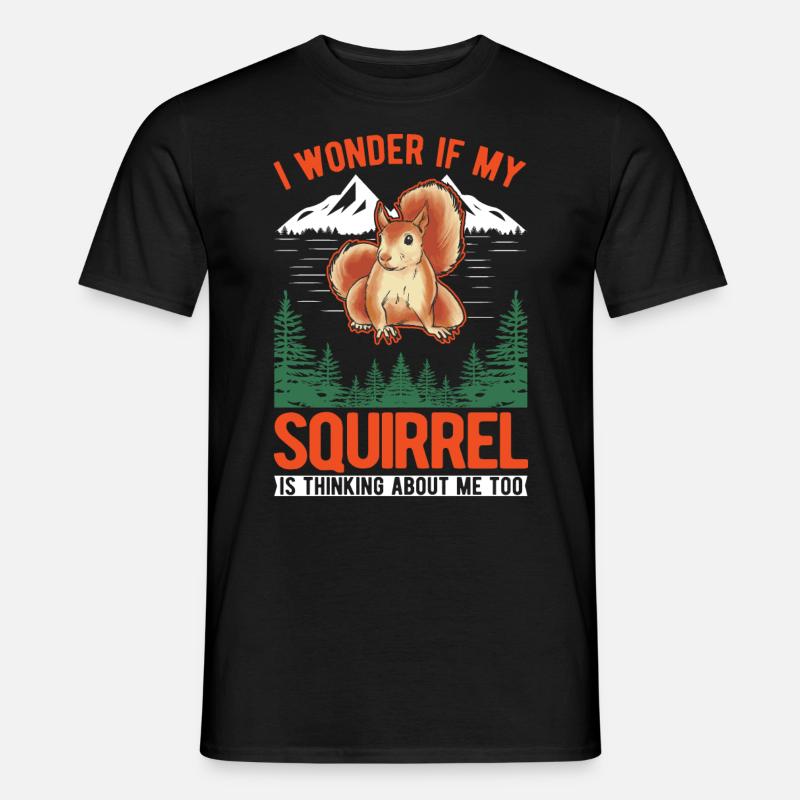 Eichhörnchen Geschenk Grauhörnchen Squirrel - Männer T-Shirt - Schwarz