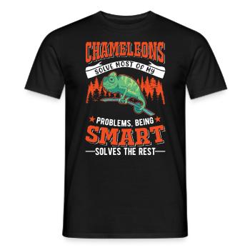 Caméléon Cadeau Caméléon - T-shirt homme - noir - Devant - AI Model Male 178 light (178cm)
