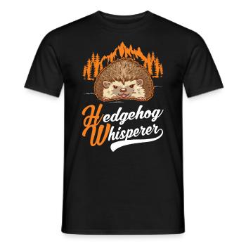Igel Flüsterer Hérisson Whisperer - T-shirt homme - noir - Devant - AI Model Male 178 light (178cm)