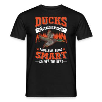 Cadeau de canard Canard Canard Éleveur de Canard - T-shirt homme - noir - Devant - AI Model Male 178 light (178cm)