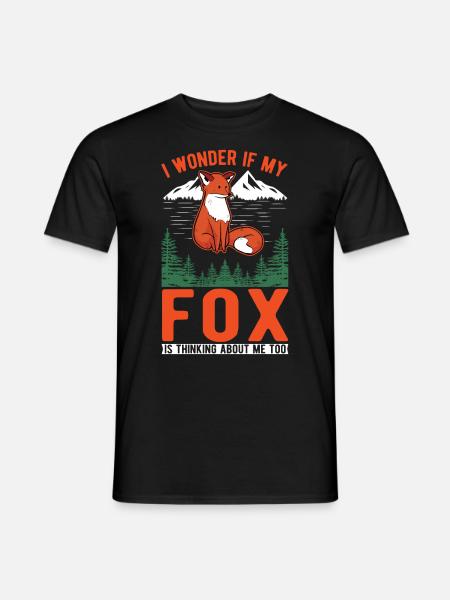 Fox Gift Red Fox - Men's T-Shirt - black