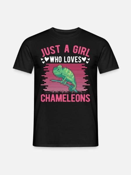 Caméléon Fille Caméléon - T-shirt homme - noir