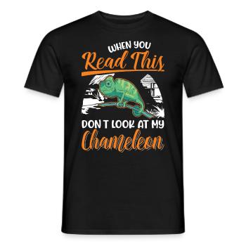 Caméléon Cadeau Caméléon - T-shirt homme - noir - Devant - AI Model Male 178 light (178cm)