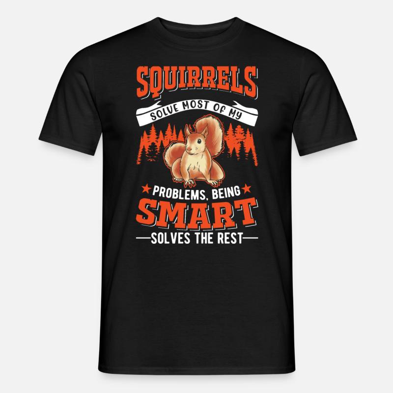 Eichhörnchen Geschenk Grauhörnchen Squirrel - Männer T-Shirt - Schwarz