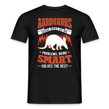 Erdferkel Geschenk Aardvark - Männer T-Shirt - Schwarz - Vorne - AI Model Male 178 light (178cm)