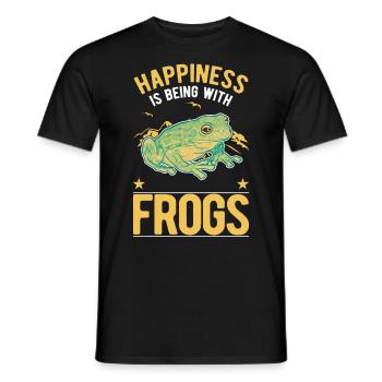 Grenouille Chance Rainette - T-shirt homme - noir - Devant - AI Model Male 178 light (178cm)