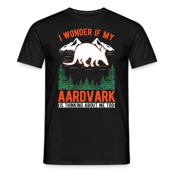 Aardvark Cadeau Aardvark - T-shirt homme - noir - Devant - AI Model Male 178 light (178cm)