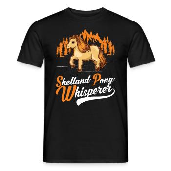 Shetland Pony Flüsterer Shetland Pony Whisperer - T-shirt homme - noir - Devant - AI Model Male 178 light (178cm)