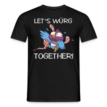 Let's würg together - Männer T-Shirt - Schwarz - Vorne - AI Model Male 178 light (178cm)